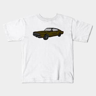 vintage retro muscle cars illustration Kids T-Shirt